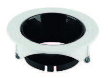 O.B. Gu10 Movil Red. Plastico Blanco + Negro (D85Mm)