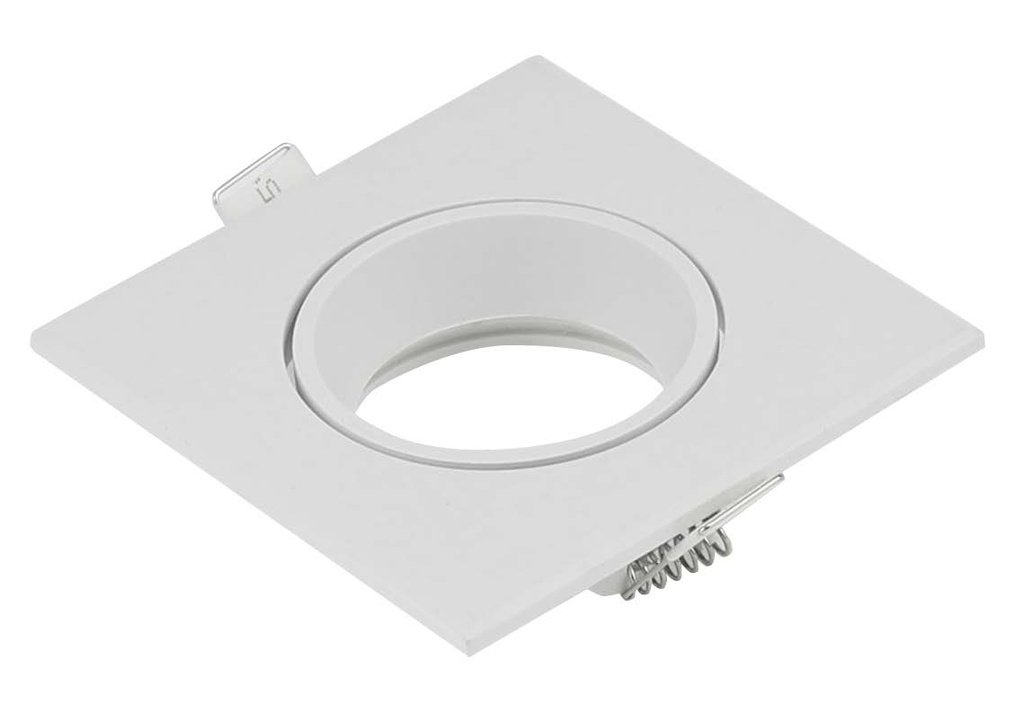 O.B. Gu10 Mov. Cuad. Plastico Blanco (176x88x22)mm Ip20