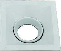 O.B. Prof. Gu10 Movil Cuad. Aluminio Blanco (100X100X85Mm)