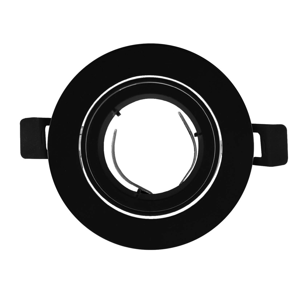 O.b. GU10 Emp. Movil Red. Alum. Negro (D100xH36)mm