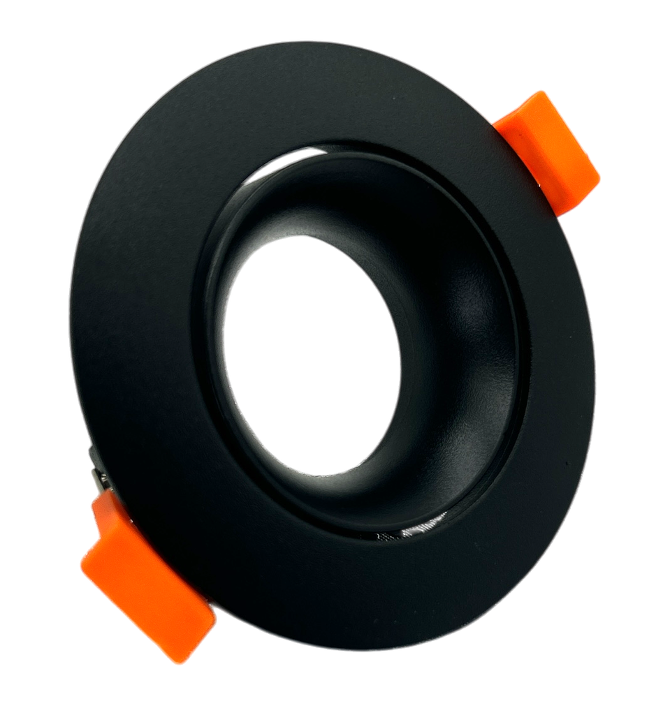 O.b. GU10 Emp. Movil Red. Alum. Negro D88mm