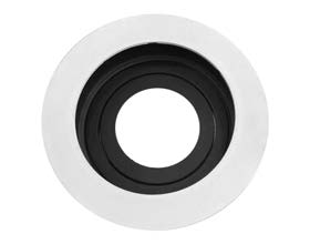 O.b. GU10 Emp. Movil Red. Alum. Blanco+Negro D100mm