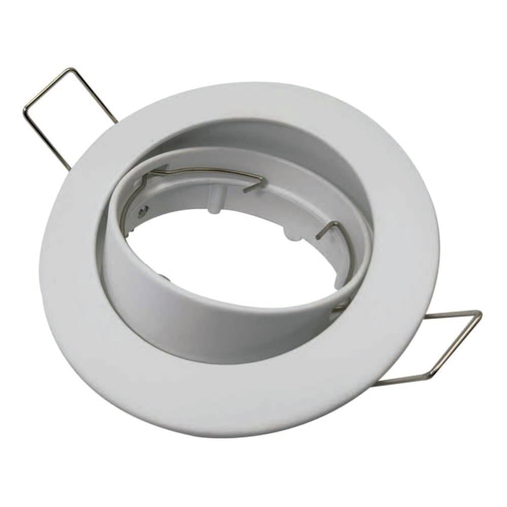 O.B. Gu10 Movil Red. Aluminio Blanco (D82Mm)