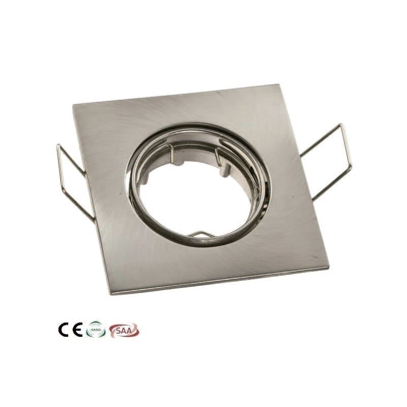 Descatalogado O.B. Movil Cuadrado Nikel 80Mm Gu10