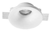 O.B. Emp. Gu10 Red. Yeso Blanco (D130X50Mm)