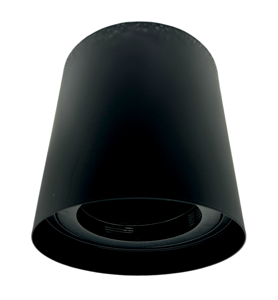 O.B. Sobr. E27 Par30 C/Corto Red. Aluminio Negro (D140X160Mm)