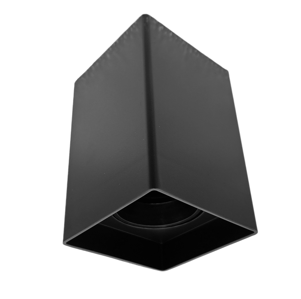 O.B. Sob. Gu10 Movil Rect. Plastico Negro (80X130Mm)