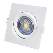 O.B. Led Movil Cuad. Blanco 5W 6K 100-240Vac (D90X90Mm)