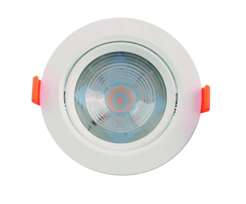 O.B. Led Movil Red. Blanco 5w 3k 100-240Vac 400lm (D90x42)mm