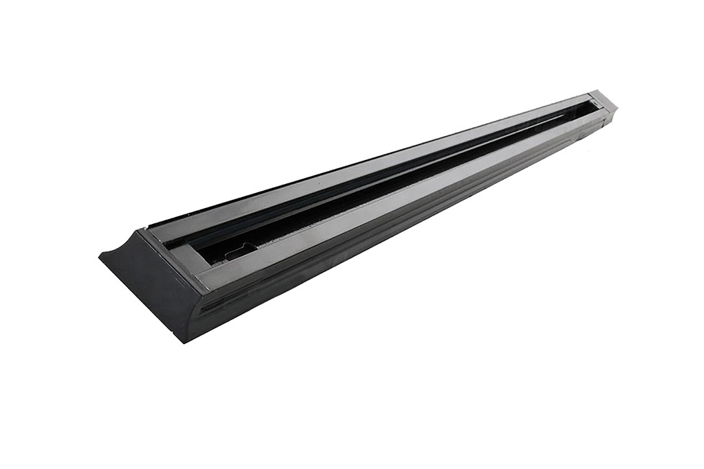 Riel P/Spot Alum. Negro 2mts 2vias