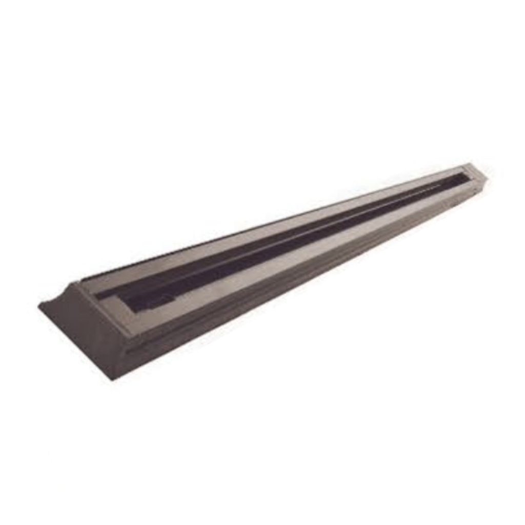 Riel P/Spot Emp. Alum. Negro 2mts 2vias