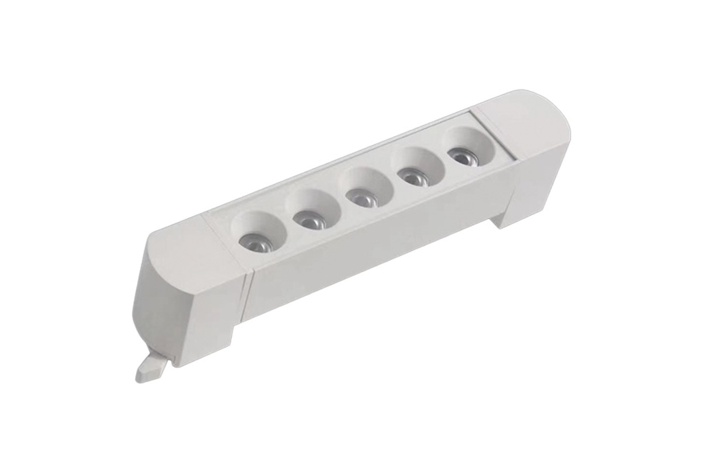 Spot de Riel Mov. Metal 10w 3k 600lm Blanco (204x33x55)mm Ip20