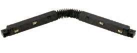 Conector Flexible P/Riel Magnetica Negro 48v (18x320)mm