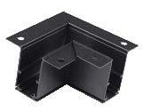 Conector Emp. L P/Riel Magnetica Negro (85x85x46)mm