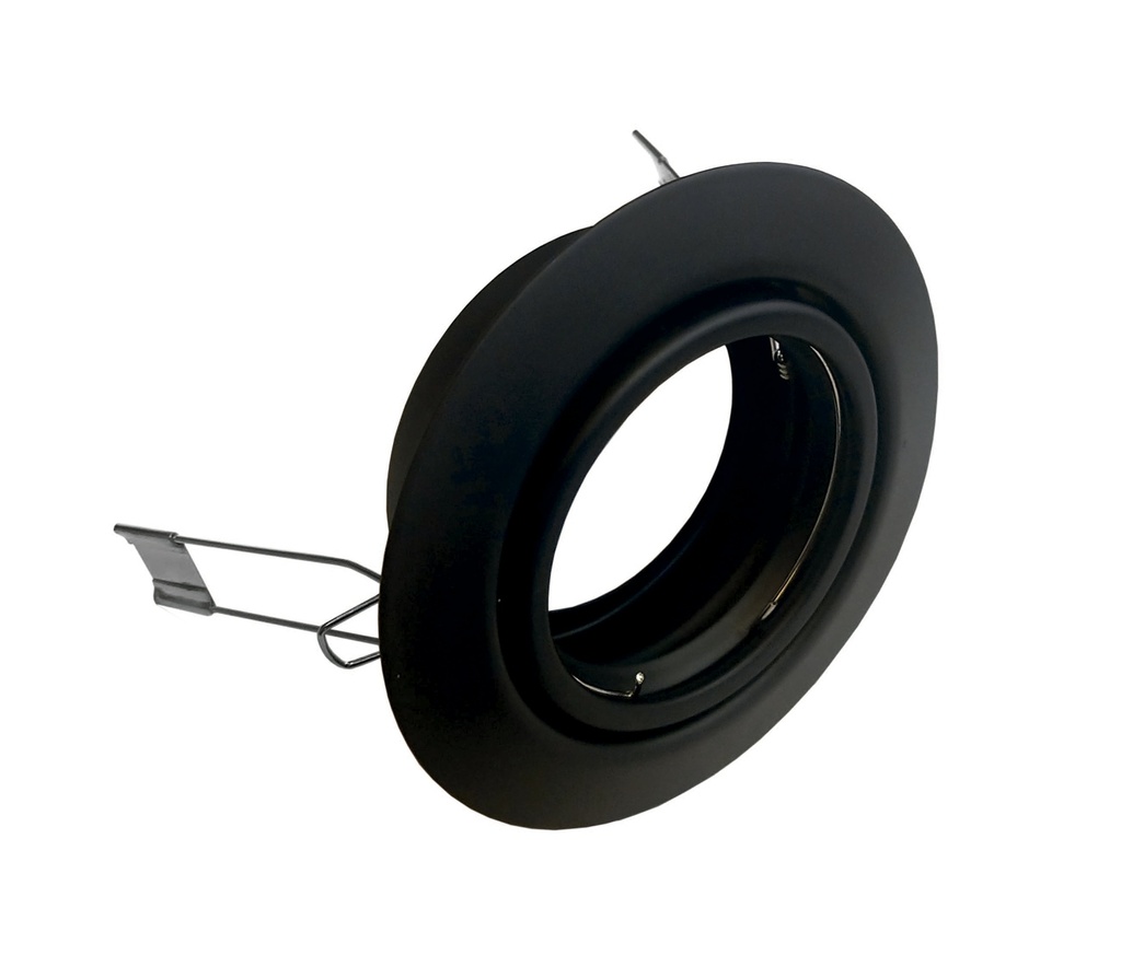 O.B. Redondo Movil 9Cm Gu10 Negro