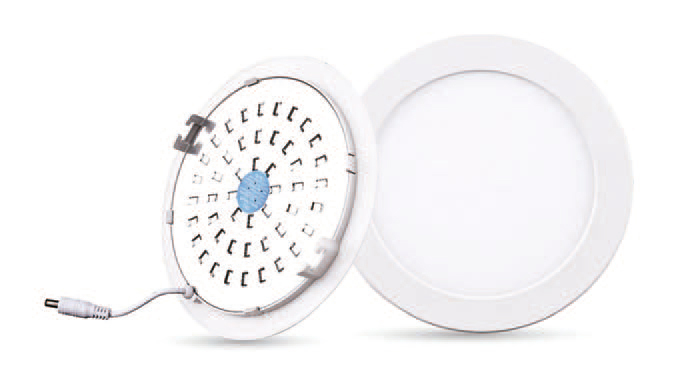 O.B. Led Fijo Redondo T/Panel 12Cm 6W 6.5K Blanco Eco