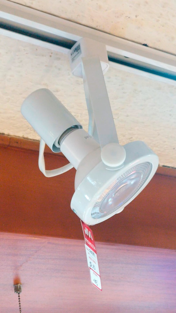 Spot Movil P/Riel E27 Par30 Blanco (20X10Cm)