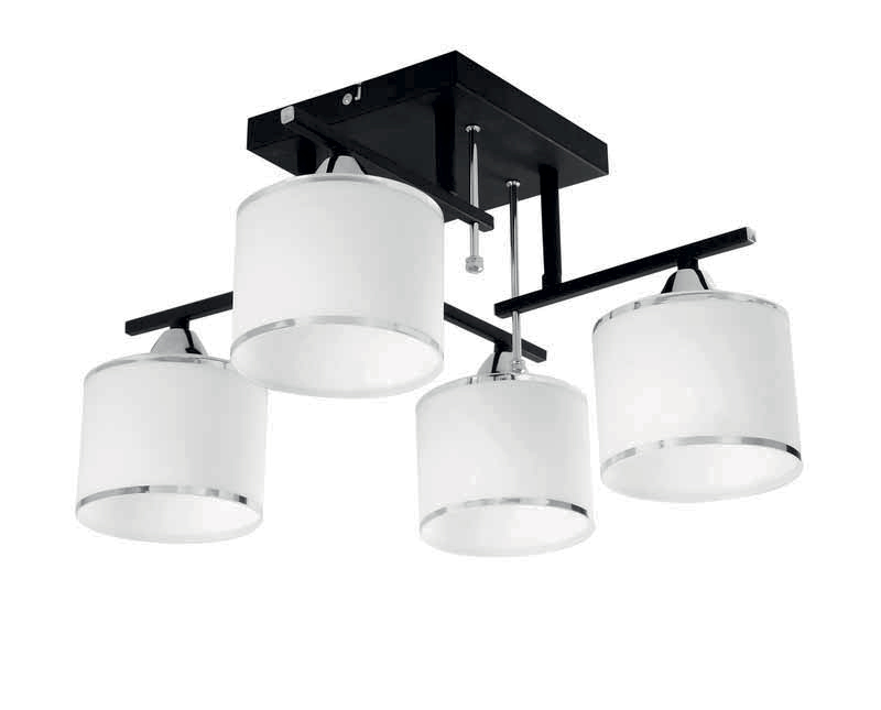 Lamp. Techo 4L E27 Ng+Vidrio T/Plafon (490)Mm