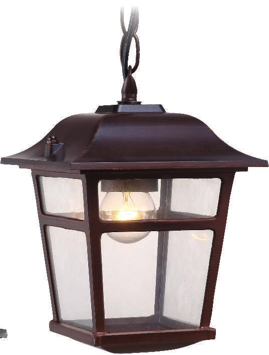 Farol Colg. 1L E27 Montecarlo 4 Caras (250X160Mm)