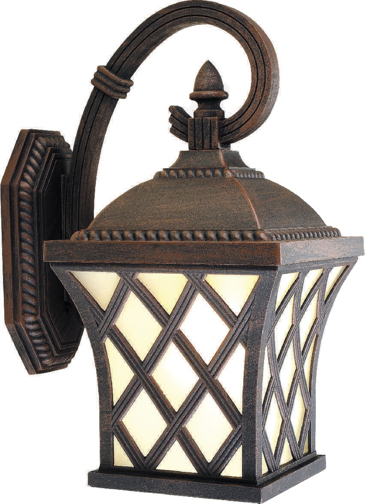 Farol Pared 1L E27 Corcega 4 Caras (190X305Mm)