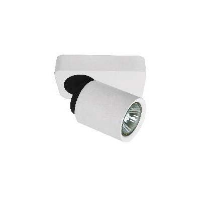 Spot 1L Gu10 Movil C/Base Blanco Moderno (120X70)Mm
