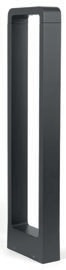 Bolardo Led 7w 3k Negro (85-265)v (150x53x650)mm IP65