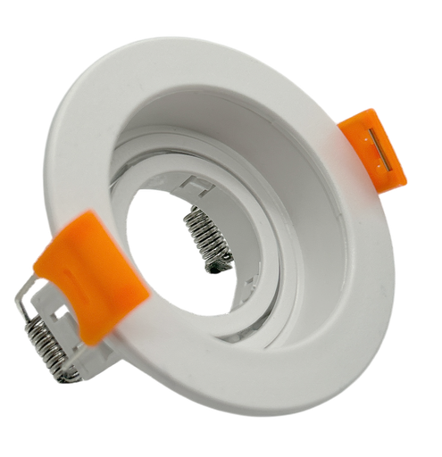 [010010 | KZ-TS30S-WH] O.B. GU10 Mini Movil Red. Plastico Blanco (D75)mm