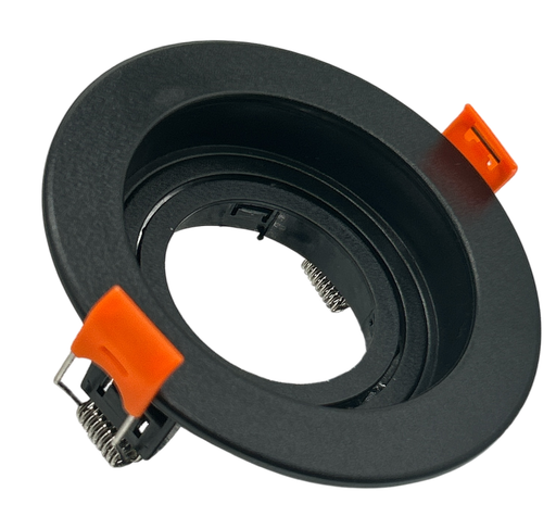 [010013 | TS31-BK] O.B. Gu10 Movil Red. Plastico Negro (D100Mm)