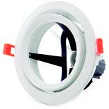 [010014 | GF-DYB] O.B. Par30 E27 Movil Red. Aluminio Blanco (D160Mm)