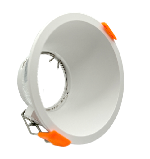 [010056 | KZ-TS20-WH] O.B. Prof. Gu10 Fijo Red. Plastico Blanco (93x55)mm Ip20