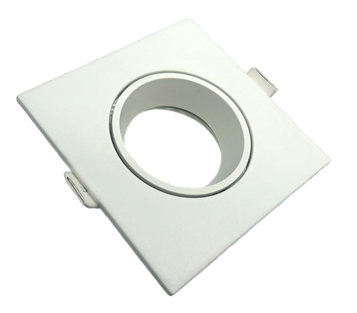 [010060 | TS128-1] O.B. Gu10 Mov. Cuad. Plastico Blanco (176x88x22)mm Ip20