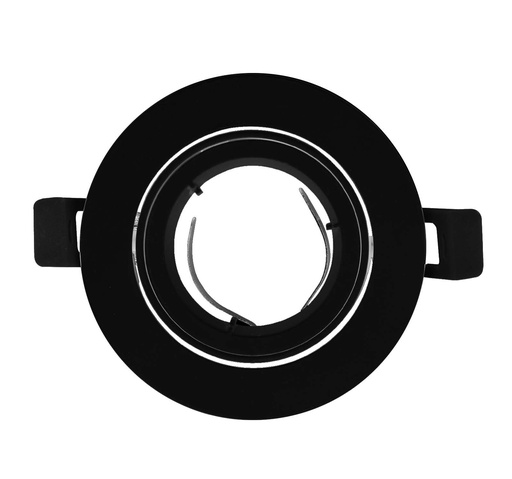 [010143 | 87A16 NG] O.b. GU10 Emp. Movil Red. Alum. Negro (D100xH36)mm