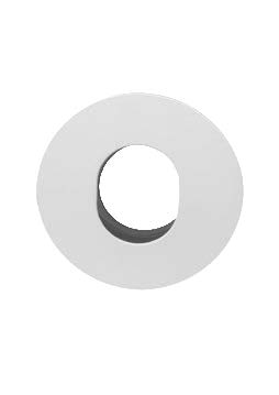 [010148 | 2012-U blanco] O.b. GU10 Emp. Movil Red. Pinhole "U" Alum. Blanco (D88xP75)mm