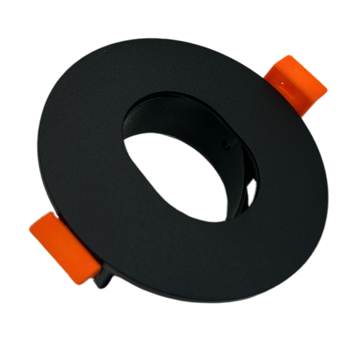 [010149 | 2012-U negro] O.b. GU10 Emp. Movil Red. Pinhole "U" Alum. Negro (D88xP75)mm