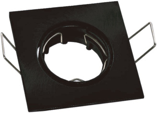 [010210 | TS07 BK GU10] O.B. Gu10 Movil Cuad. Aluminio Negro (83Mm)