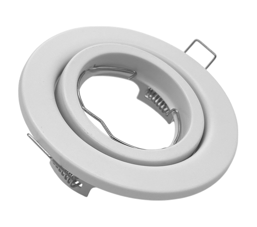 [010211 | TS54 BL] O.B Gu10 Movil Red. Aluminio Blanco (D100Mm)