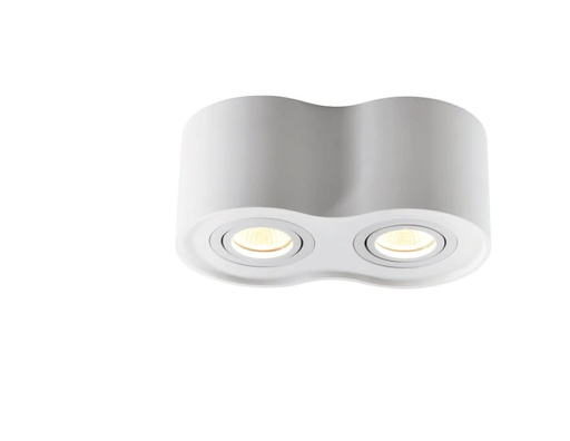 [010290 | GC-4025 B6] O.B. Sobr. 2L Gu10 Red. Yeso Blanco (220X120X90Mm)