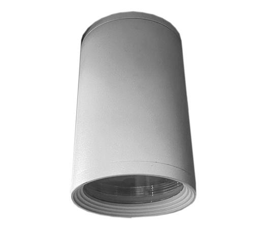 [010330 | 2221/wh] O.B. Sob. 1L Gu10 Red. Alum. Blanco C/Cristal (D64X100Mm)