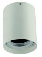 [010375 | TS-153WH] O.B. Sobr. E27 Par30 C/Corto Red. Aluminio Blanco (D140x160)mm