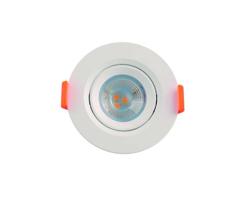 [010560 | 02DL-AP3-R3W-3000K] O.B. Led Movil Red. Blanco 3W 3K 100-240Vac (D70X42Mm)