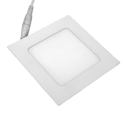 [010590 | L7130-6 3k WH] Panel Led Emp. Cuad. Blanco 6W 3K (120X120X19Mm)