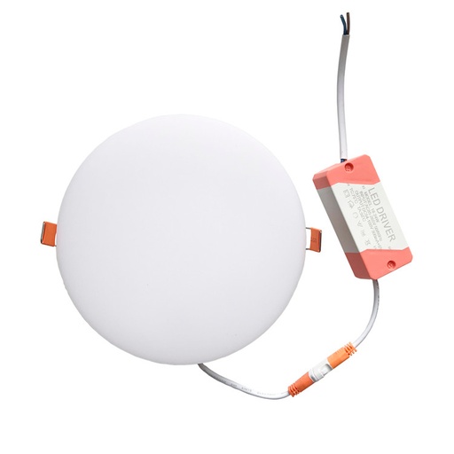 [010630 | LMB0930-10 3k] Panel Led Emp. Sin Marco Red. 8W 3K (D90X35Mm)