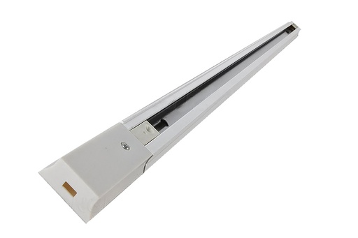 [010735 | 2 Track-2M-wh] Riel P/Spot Alum. Blanco 2mts 2vias