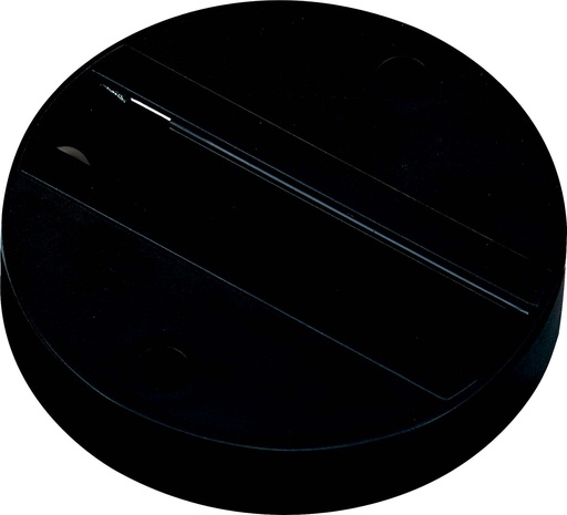[010771 | T22S02 Bk] Base P/Spot De Riel Redonda D8.5Cm Negra