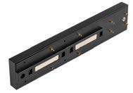 [010916 | KZ-T23B03] Conector L Horizontal P/Riel Magnetica Ultradelg. Negro Ip20 48V (118X26X24Mm)