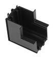 [010920 | KZ-T2402L] Angulo L Vertical 90Gr. P/Riel Magnetica T/Perfil Emp. Negro Ip20 48V