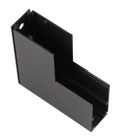 [010968 | T2202L] Conector Sob. L Vertical P/Riel Magnetica 85X85X46Mm Negro
