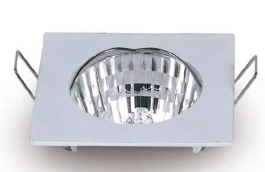 [011615 | TS14S WH MR16 B6] O.B. Fijo Cuadrado 8Cm Al Blanco