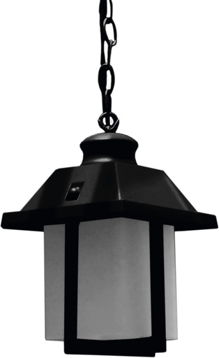 [022017 | 065-H/S 090-H Matt Coffe] Farol Colg. 1L E27 Argel Cuad. Matt Coffe (200X160Mm)