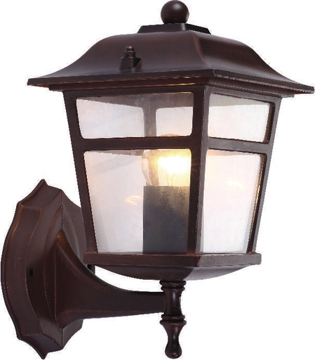 [022063 | 102-WU COFFEE B6] Farol Pared 1L E27 Montecarlo 4 Caras (300X160Mm)